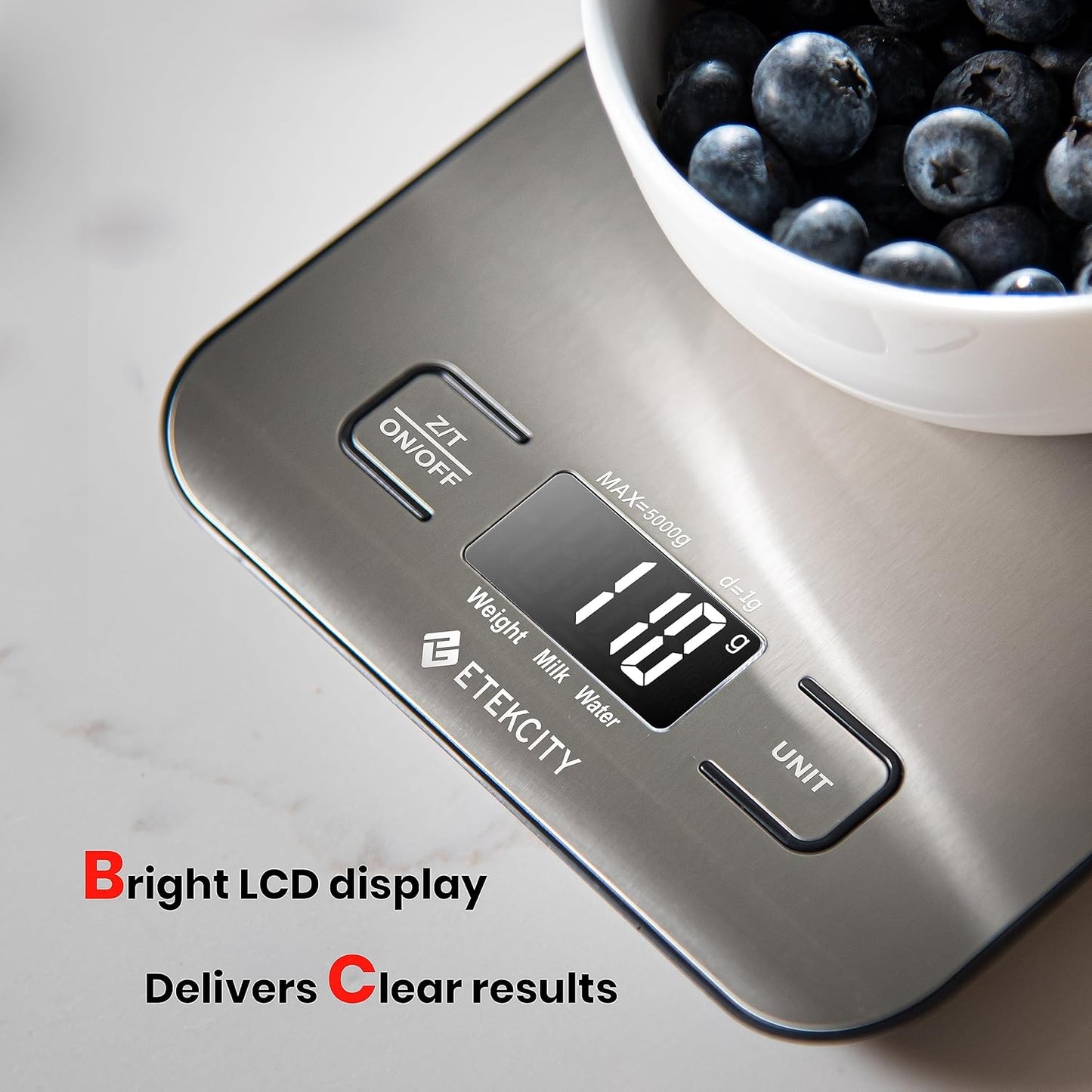 Etekcity Food Kitchen Scale, Digital Grams and Ounces for Weight Loss