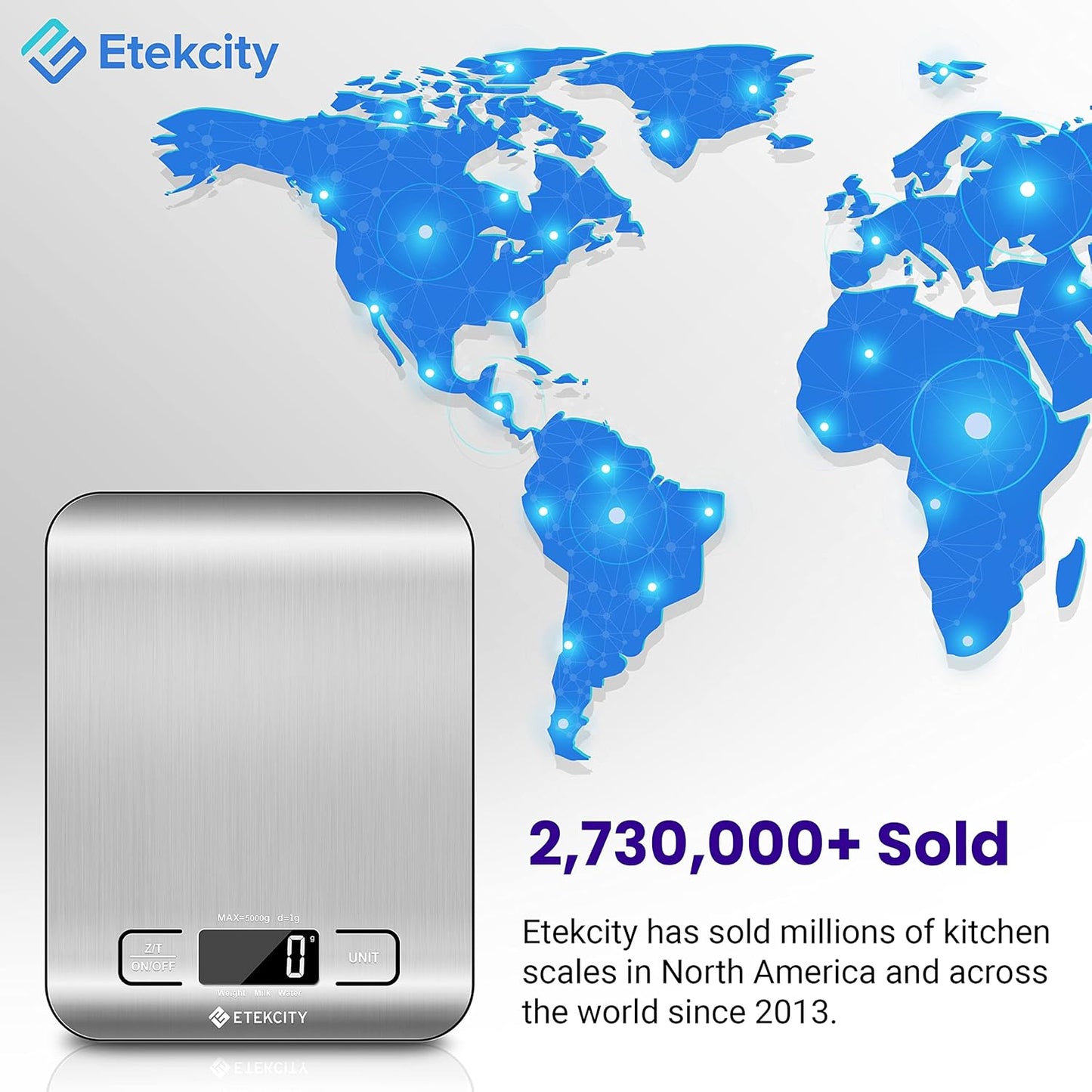 Etekcity Food Kitchen Scale, Digital Grams and Ounces for Weight Loss